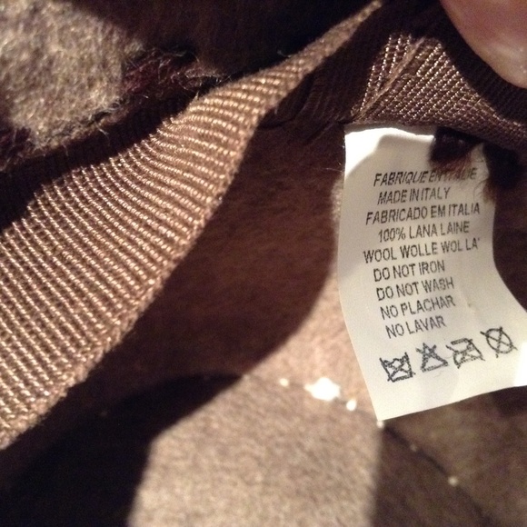 Helen Welsh 100% Wool Women's Bucket Hat Light Brown One Size Made in Italy - Picture 7 of 11